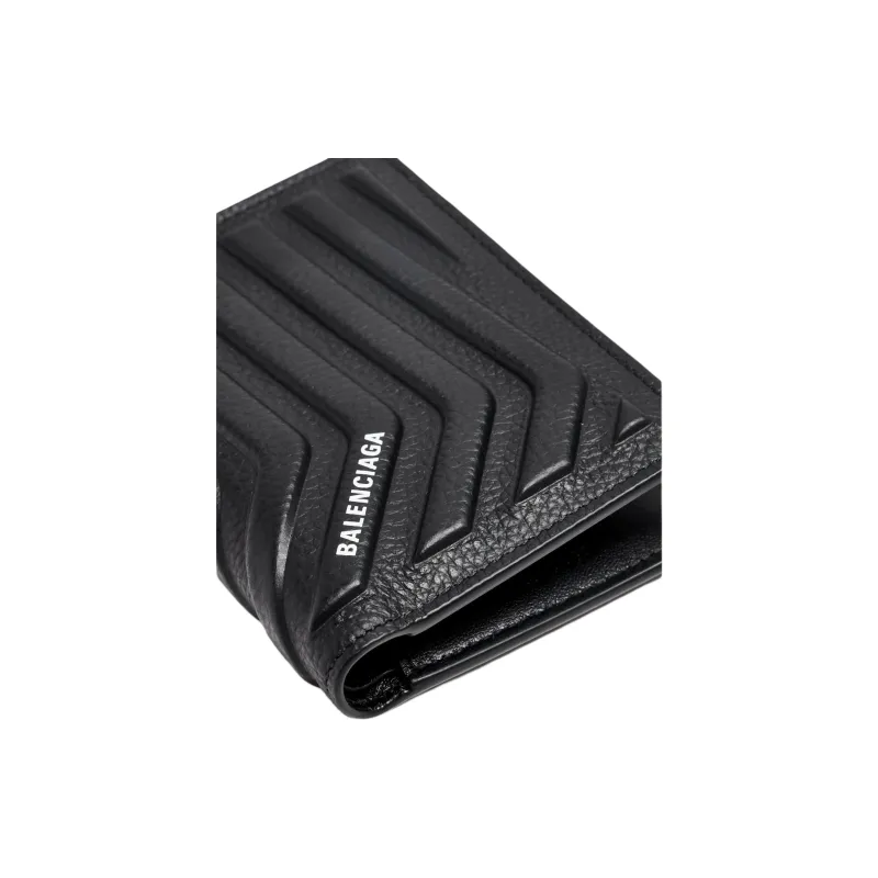 Balenciaga Car Calfskin Wallet Men's Black-3
