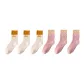 6 Pack (Beige 3+Pink 3)