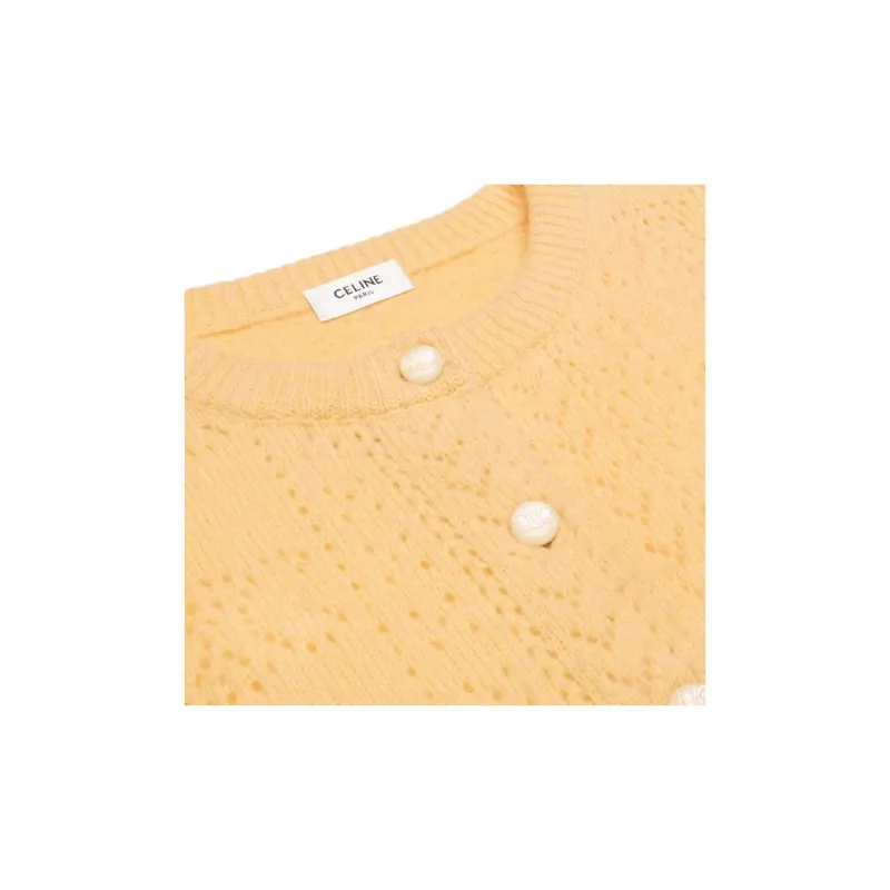 CELINE Cardigan In Shetland Pointelle-2
