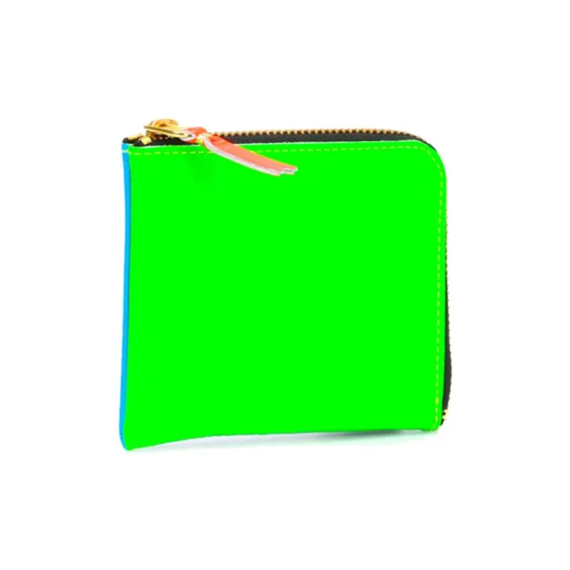 CDG Cow Leather Wallet Regular Women's Green-1