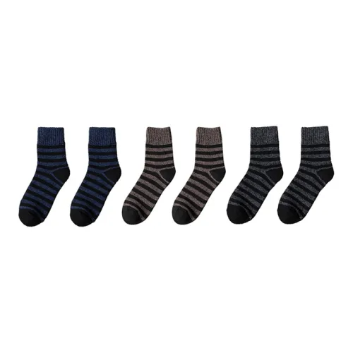 Cotton Gene Mid Calf Socks Men's Combo Set