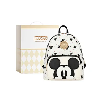 MESUCA Disney Collection Synthetic Leather Backpack Regular Unisex White Black
