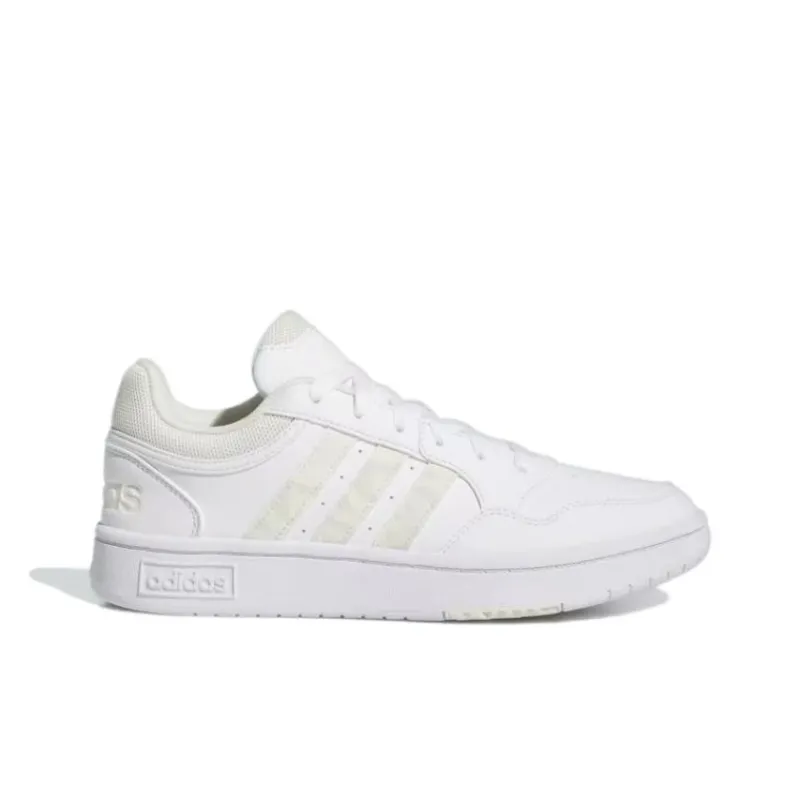 Adidas HOOPS 3.0 Anti-Slip Wear-Resistant Low-Top Skateboard Shoes Women's White-1