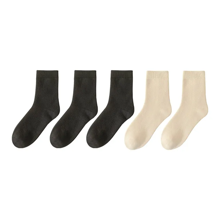 MIIOW Mid Calf Socks Women's 5 Pack-4