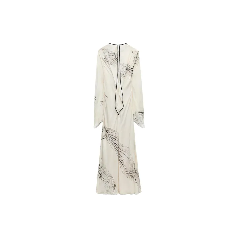 ZARA Long Sleeved Dresses Women's Multicolor-1