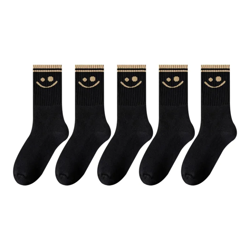 MIIOW Trend Party Series Mid Calf Socks Unisex 5 Pack-16