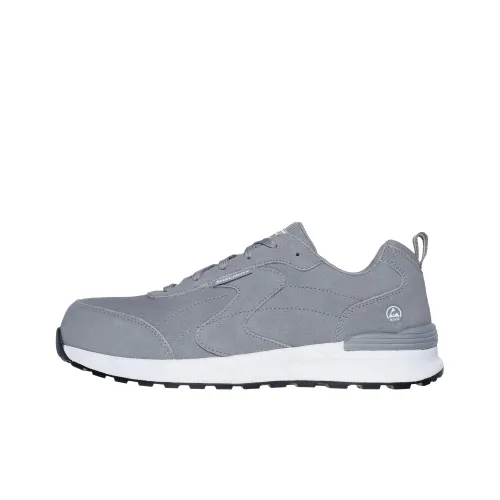 Skechers Work Anti-Slip Wear-Resistant Low-Top Casual Shoes Men's Gray