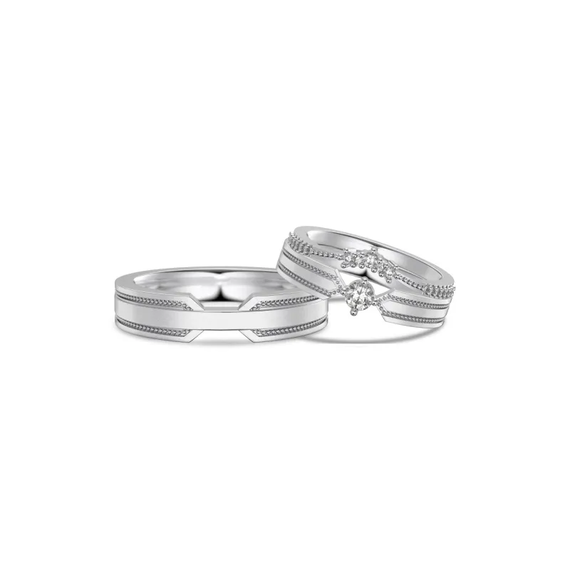 KAILEIFU S925 Silver Rings Unisex Silver-12