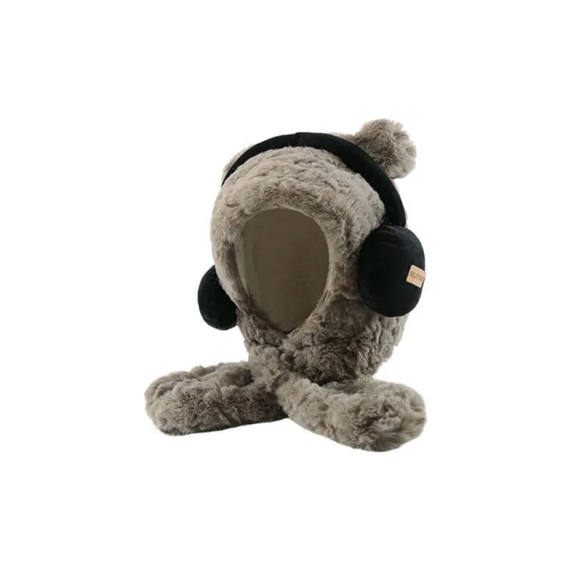 Yalu Polyester Hoods & Plush Hats Unisex Gift Box Set-1