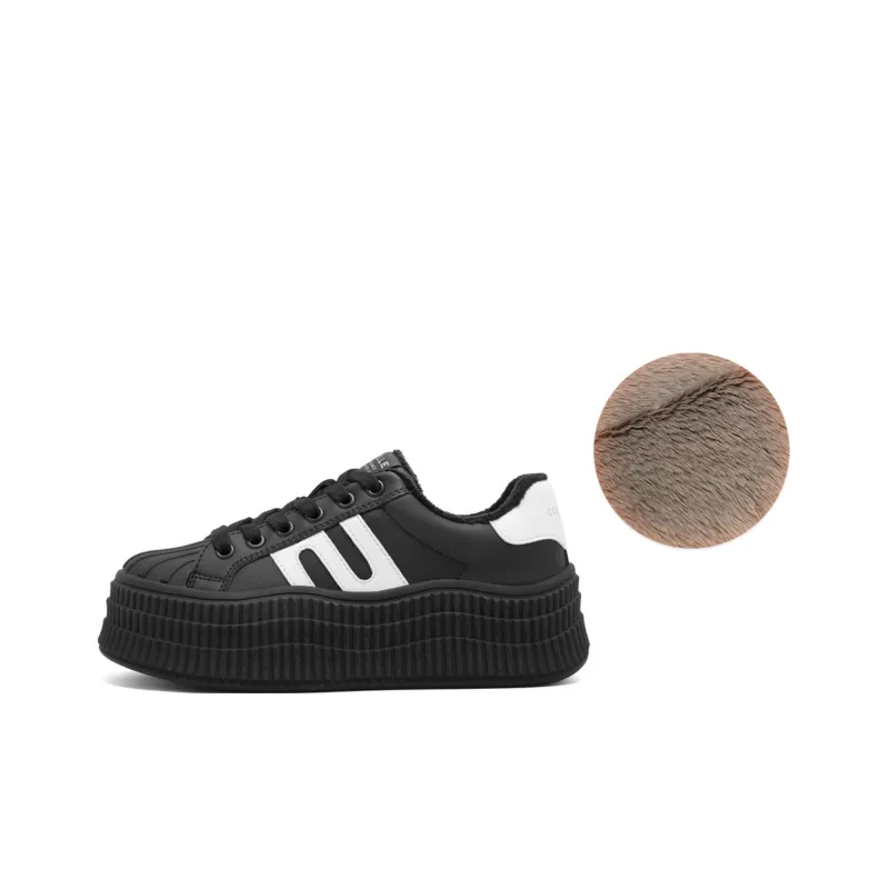 BELLE Anti Slip And Wear Resistant Lightweight Height Increasing Low Top Skateboard Shoes Women's-38