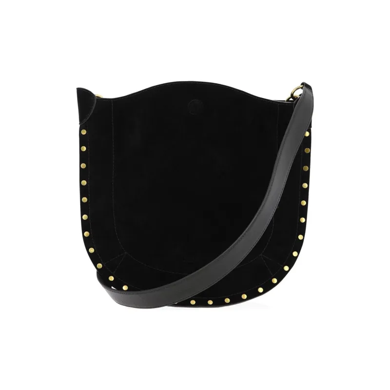 ISABEL MARANT Oskan Moon Logo Debossed Shoulder Bag-0