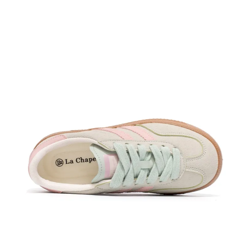 La Chapelle Anti Slip Wear Resistant Low Top Skateboard Shoes Women's-10