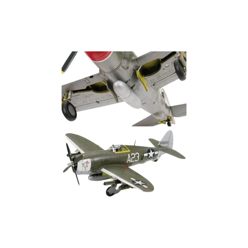 Tamiya 1/72 Thunderbolt P 47D Razorback Fighter Model Kits-2