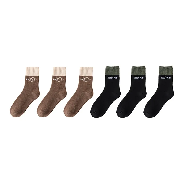 Cotton Gene Mid Calf Socks Women's Combo Set-43