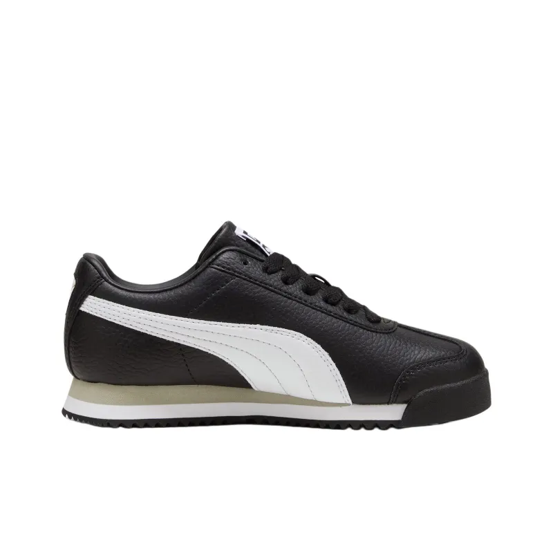 PUMA Roma 24 Anti Kick Cushioning Low Top Kids Lifestyle Shoes Black Teenagers-1