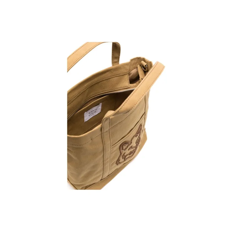 Maison Kitsune Fox Head Small Tote Bag-2