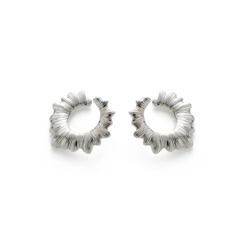 RSNY Gold Plated Copper Stud Earrings Women's-0