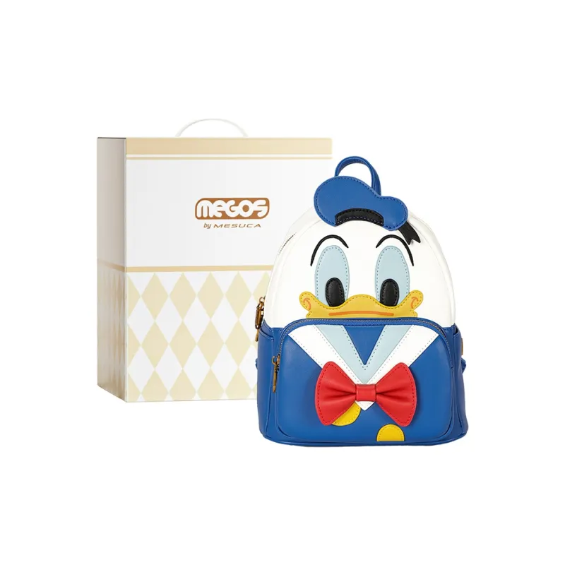 Disney Donald Duck Collection Winnie The Pooh, Collection Synthetic Leather Backpack Unisex Yellow/White Blue-0