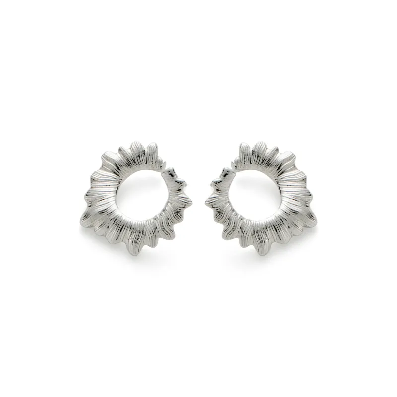 RSNY Gold Plated Copper Stud Earrings Women's-6