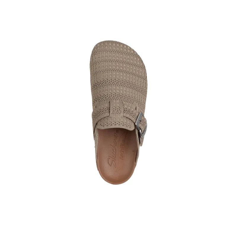 Skechers ARCH FIT GRANOLA Abrasion Resistant Slip Resistant Closed Toe Slippers Women's Taupe-3