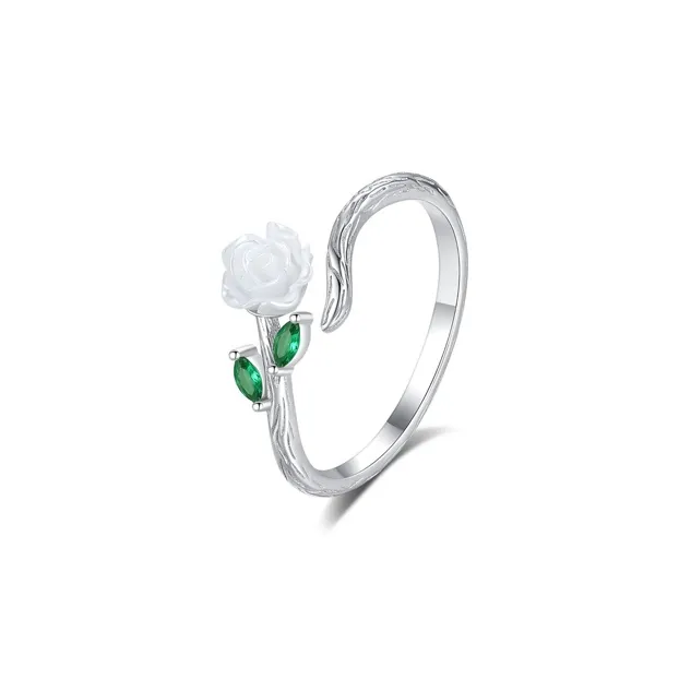 GLOIRE S925 Silver Rings Unisex Versatile Fashion, Brightening Everyday Commute, Romantic Love Confession-1