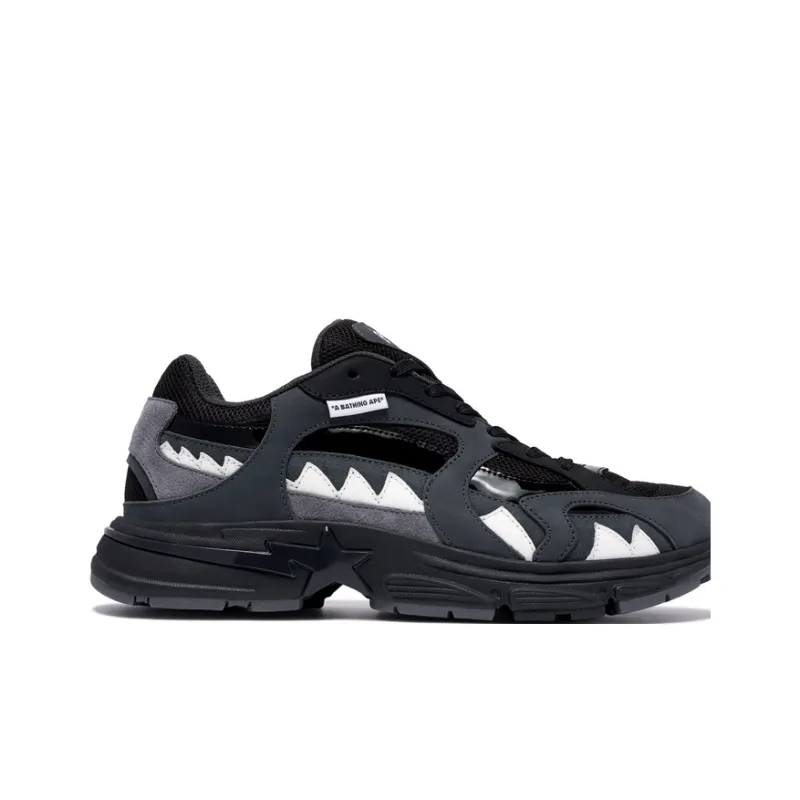 A BATHING APE SHARK STA Slip Resistant Low Top Casual Shoes Women's-1
