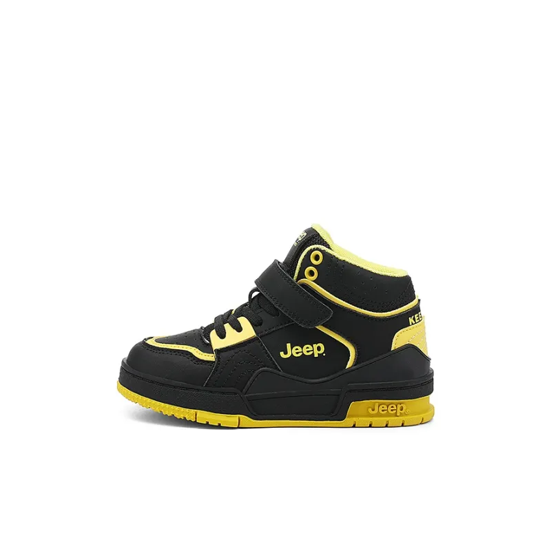 Jeep Anti Slip And Wear Resistant Breathable High Top Kids' Skateboarding Shoes Kids'-0