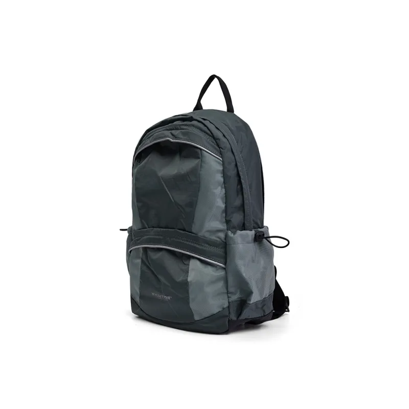 MYEDITION 15L Backpack Students Backpack Travel Bag Backpack Outdoor Bag Fabric Black/Asphalt Gray Unisex-1