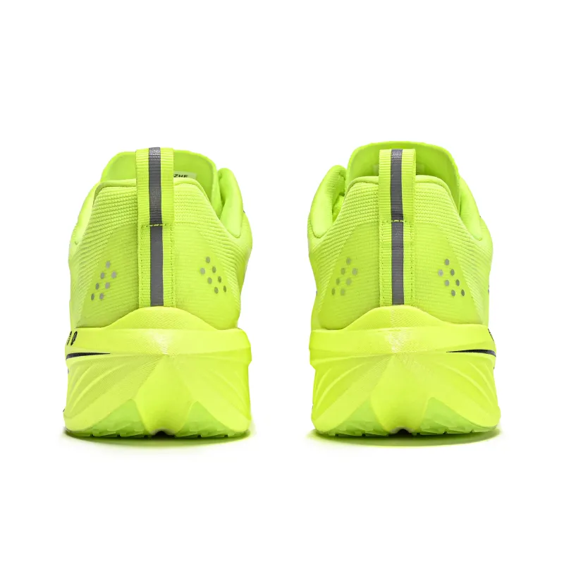 LEBUZHE Low Top Running Shoes Men's Neon Green-3