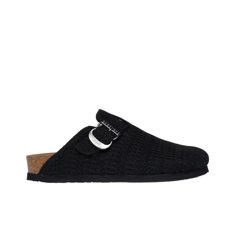 Skechers Relaxed Fit Odor Resistant, Abrasion Resistant Closed Toe Slippers Women's Black-1