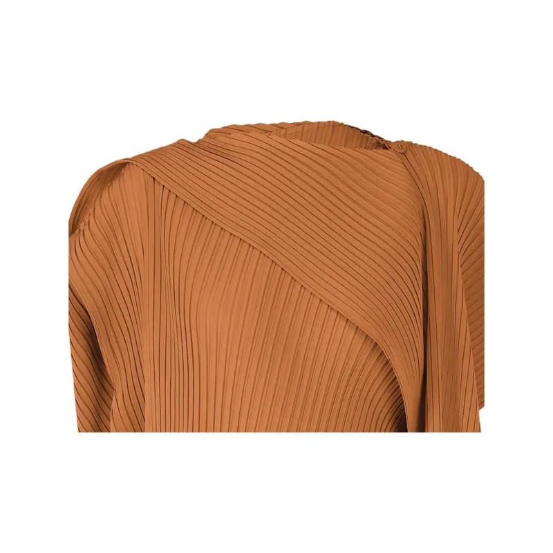 ISSEY MIYAKE Regular T Shirt Women's Brown-1