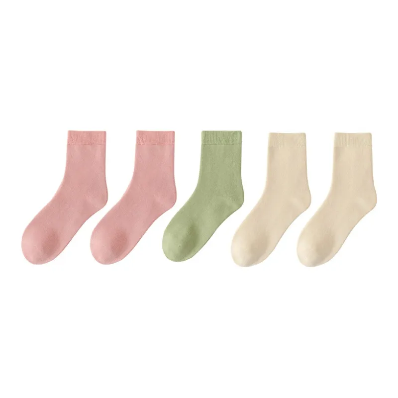 MIIOW Mid Calf Socks Women's 5 Pack-11