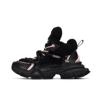 GG CC Chunky Sneakers Women's Low Top Black/Khaki