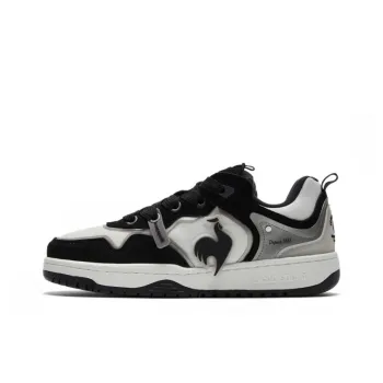 Le Coq Sportif Anti Slip Wear Resistant Low Top Casual Shoes Unisex Black White