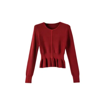 Late White Knitwear Women's Ancora Red