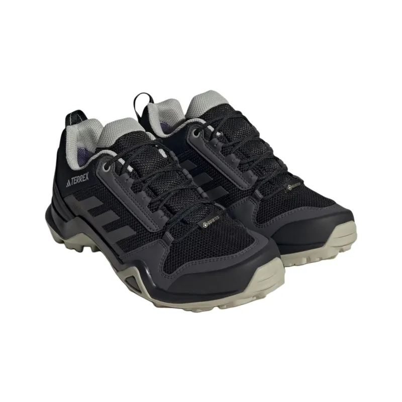 Adidas Terrex AX3 Anti-Slip Wear-Resistant Low-Top Trekking Shoes Women's Black Gray Color-2