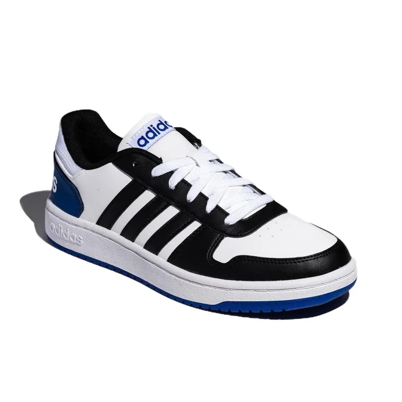Adidas Hoops 2.0 White Royal Blue-2