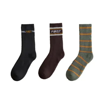 Cotton Gene Mid Calf Socks Men's Combo Set