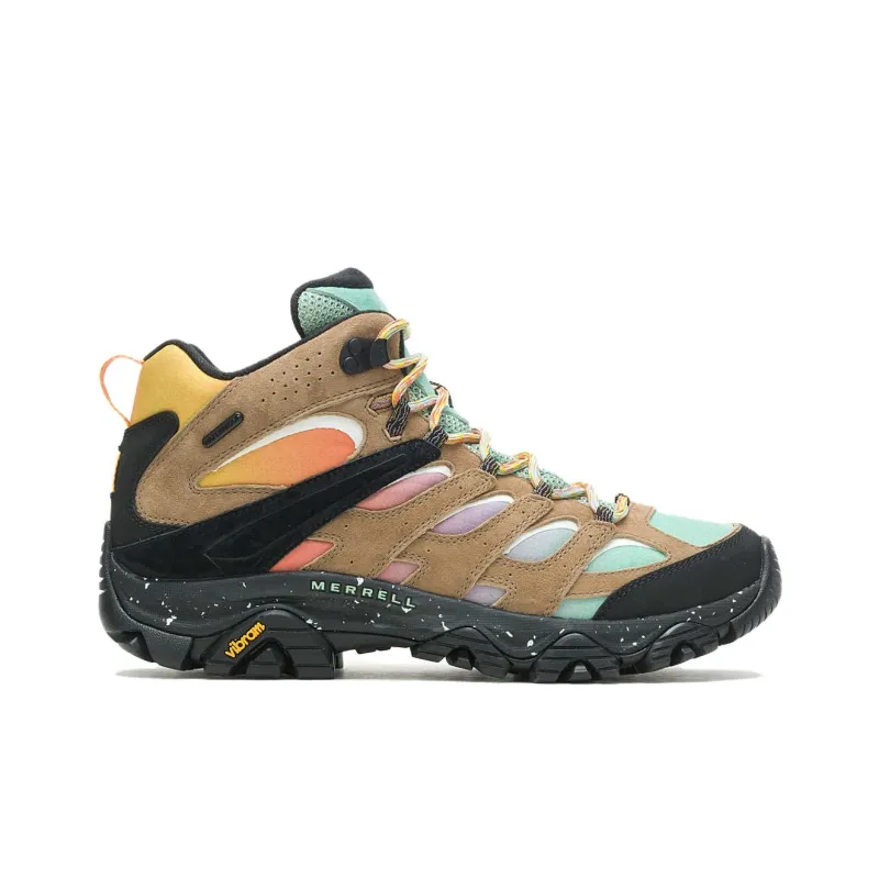 Unlikely Hikers x MERRELL MOAB 3 Anti-Slip Wear-Resistant Mid-Top Hiking Shoes Men's Brown Black Loose Fit-1