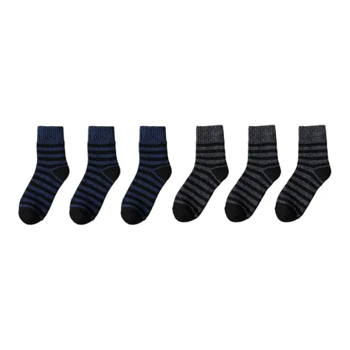 Cotton Gene Mid Calf Socks Men's Combo Set