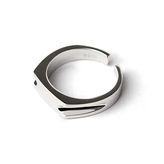 SHAN YE WANG S925 Silver Rings Men's-1