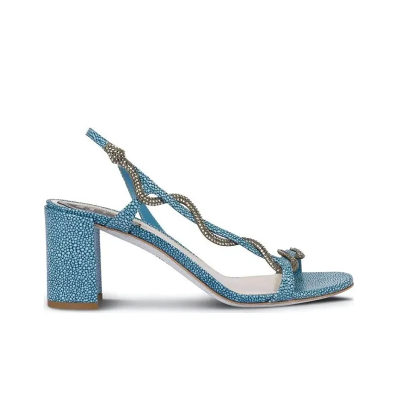 RENE CAOVILLA Strap Sandals Women's Blue-1