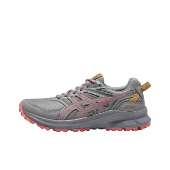 Asics Trail Scout 2 Anti Slip And Wear Resistant Breathable Low Top Trail Running Running Shoes Women's Gray Orange
