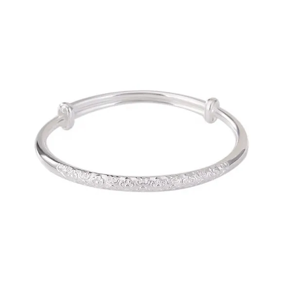 CUTE DAME 999 Fine Silver Sterling Silver Bracelets Women's Silver-0