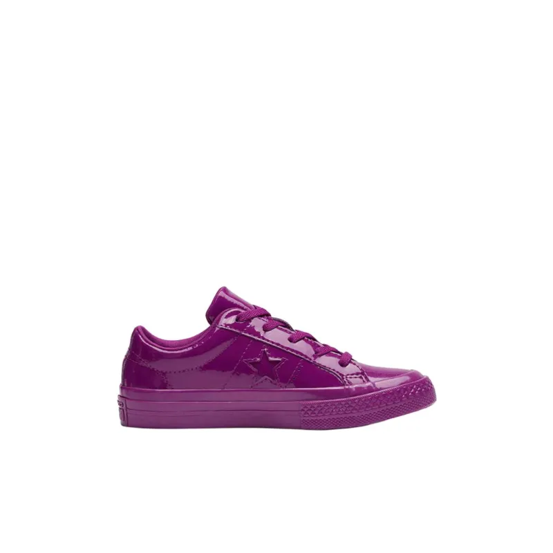 Converse One Star Anti Kick Cushioning Low Top Kids' Skateboarding Shoes Purple Children Aged 3 7 Years Old-1