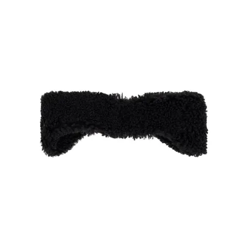 YVES SALOMON Fabric Sherpa Hair Bands Women's Black