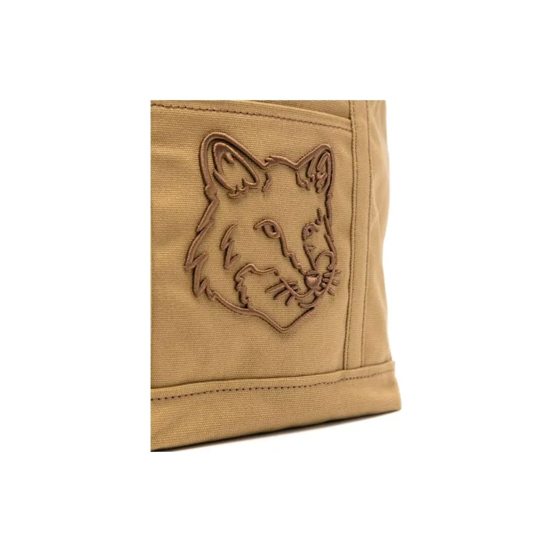 Maison Kitsune Fox Head Small Tote Bag-3