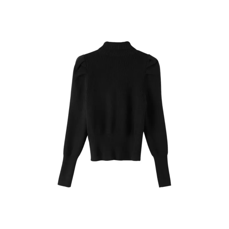 Late White Knitwear Women's Black-1