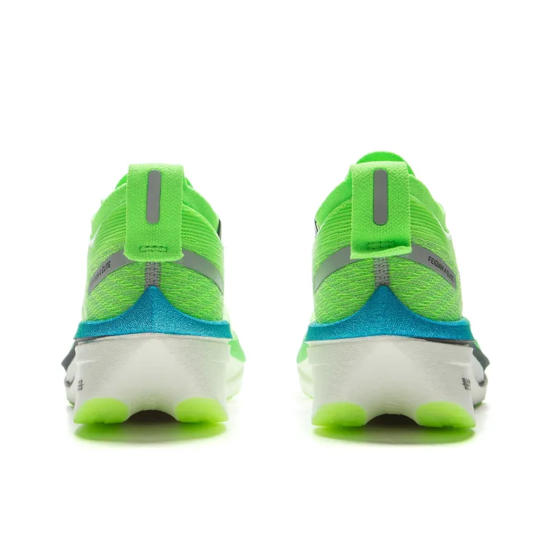 LiNing Feidian 4 Elite Cushioned Slip Resistant Abrasion Resistant Low Top Carbon Plate Running Shoes Unisex Neon Green-5