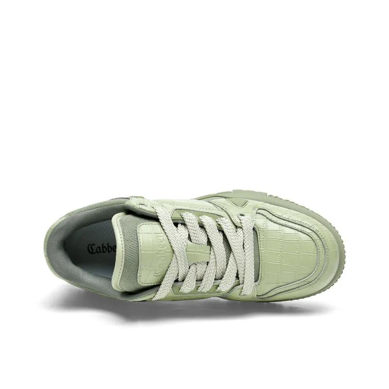 Cabbeen Low-Top Skateboard Shoes Men's Classic White Sneakers-15